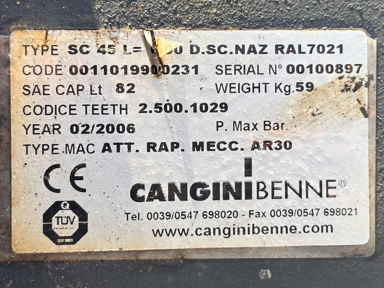 Bucket CANGINI BENNE SC45: picture 2