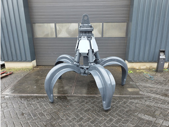 Liebherr gm70 poliepgrijper liebherr scrap grab 5 tyne grapple sennebogen - Grapple