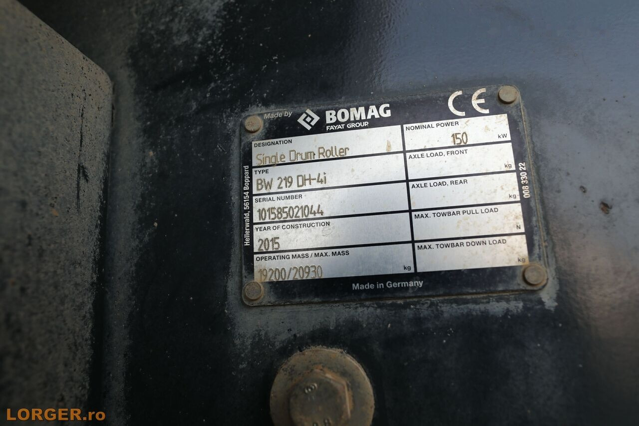 Compactor BOMAG BW219 DH-4i: picture 16