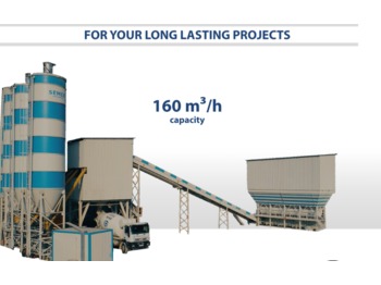 SEMIX Stationary Concrete Batching Plant 160 m³/h - Concrete plant