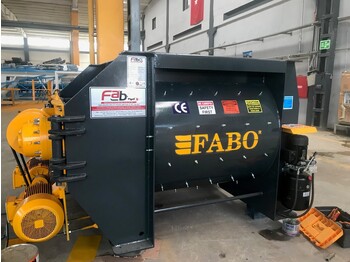FABO Double Shaft Concrete Mixer ( Twin Shaft Mixer ) - construction equipment