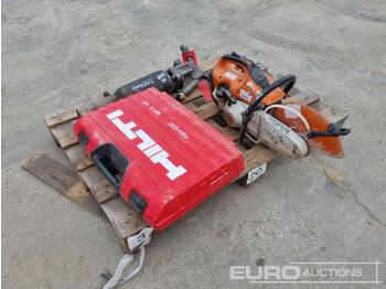  Hilti TE 700-AVR, Stihl Petrol Quick Cut Saw, Pneumatic Hand Held Breaker - Construction equipment
