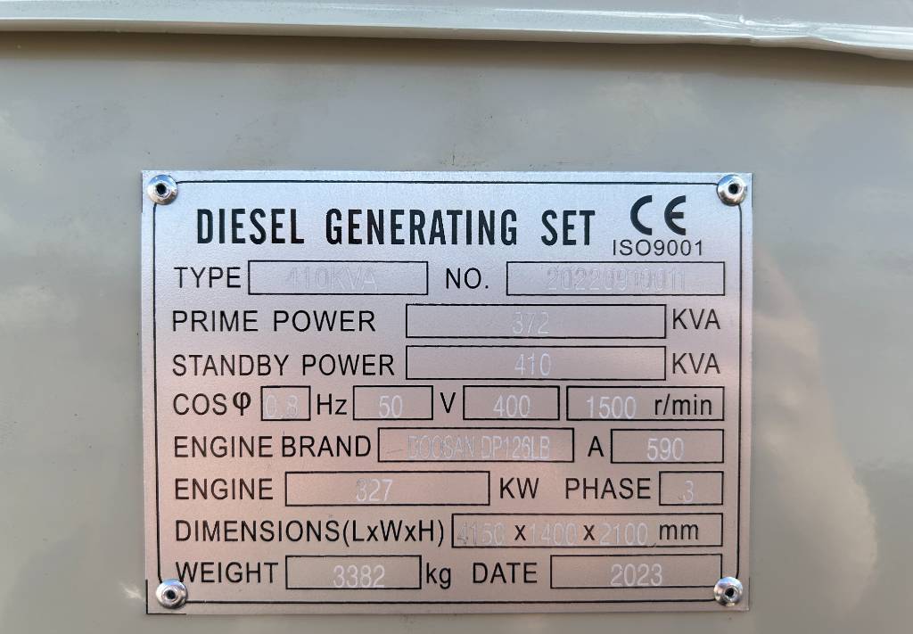 Lease a Doosan DP126LB - 410 kVA Generator - DPX-19854  Doosan DP126LB - 410 kVA Generator - DPX-19854: picture 4