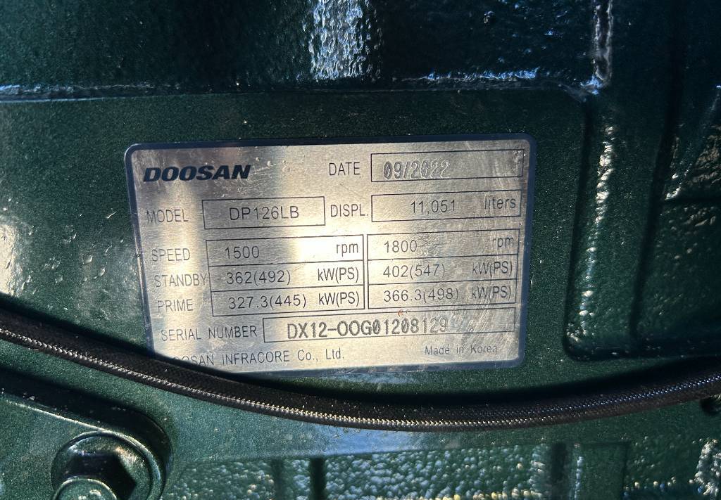 Lease a Doosan DP126LB - 410 kVA Generator - DPX-19854  Doosan DP126LB - 410 kVA Generator - DPX-19854: picture 15