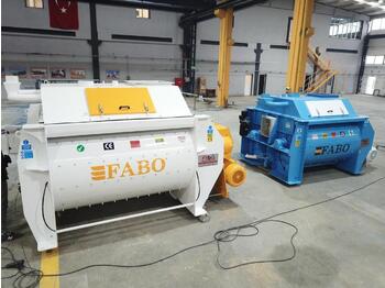 New Construction equipment FABO Double Shaft Concrete Mixer ( Twin Shaft Mixer ): picture 1