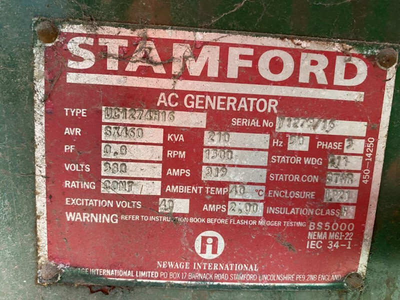 Generator set FG Wilson Stamford 210 kVA Silent generatorset: picture 7