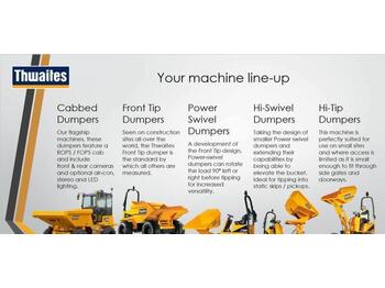 Thwaites DUMPERS 1 - 9 ton  - mini dumper