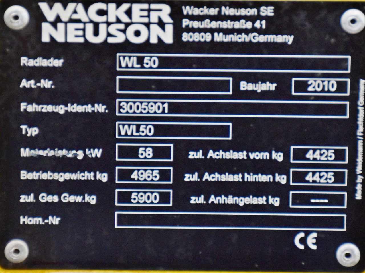 Wheel loader Neuson WACKER WL 50: picture 11