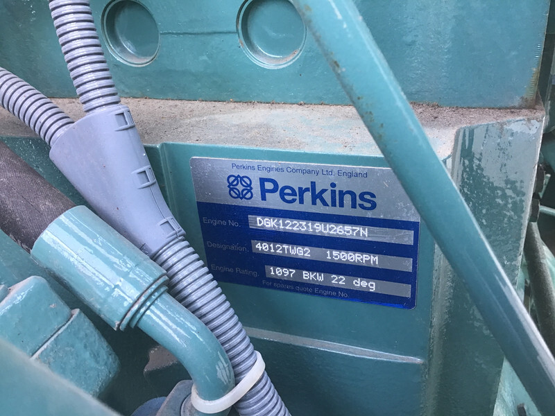 Generator set Perkins 4012 TWG2 GENERATOR 1000KVA USED: picture 5
