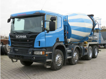 Concrete mixer truck Scania P 400 8x4 Betonmischer Liebherr 9m³: picture 1