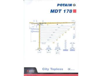 Potain MDT 178 - Tower crane