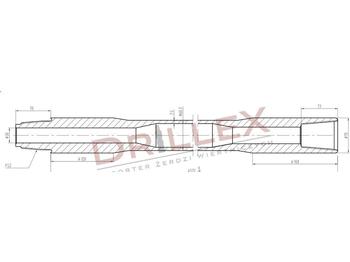 Directional boring machine Vermeer D33x44,D36x50 FS1 4,5m Drill pipes, żerdzie: picture 1