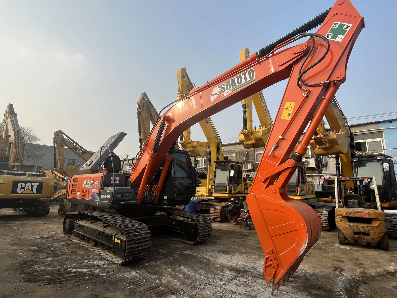 Crawler excavator second hand  Hitachi ZX200-3G hydraulic crawler excavator 20 ton excavating machinery  used Hitachi ZX200 ZX200-3G: picture 6