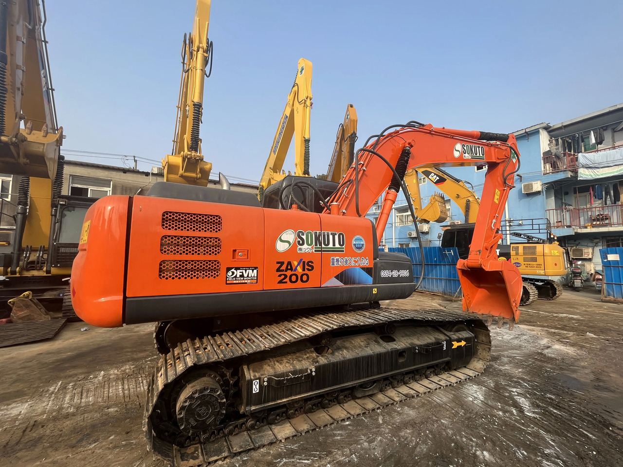 Crawler excavator second hand  Hitachi ZX200-3G hydraulic crawler excavator 20 ton excavating machinery  used Hitachi ZX200 ZX200-3G: picture 5