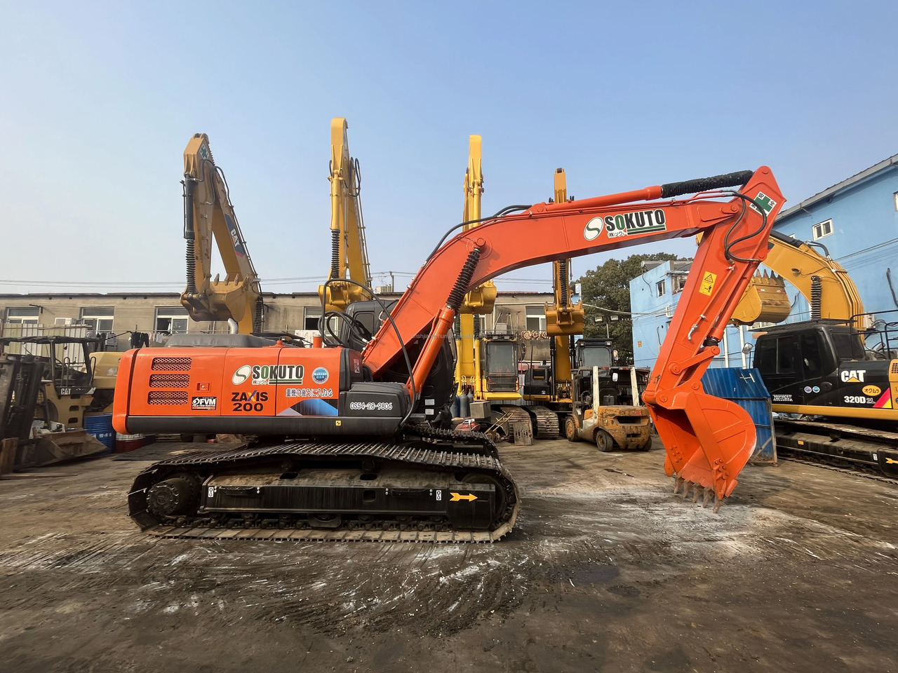 Crawler excavator second hand  Hitachi ZX200-3G hydraulic crawler excavator 20 ton excavating machinery  used Hitachi ZX200 ZX200-3G: picture 4