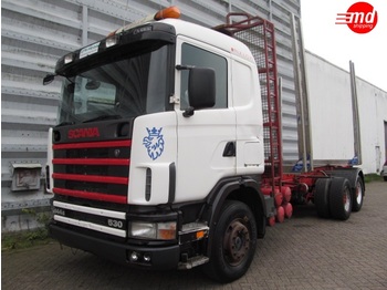 Scania 144.530 6X4 MANUEL FULL STEEL TIMBER TRUCK - Forestry trailer