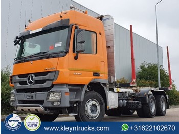 Forestry trailer, Truck Mercedes-Benz ACTROS 3346 6x4 full steel eps: picture 1