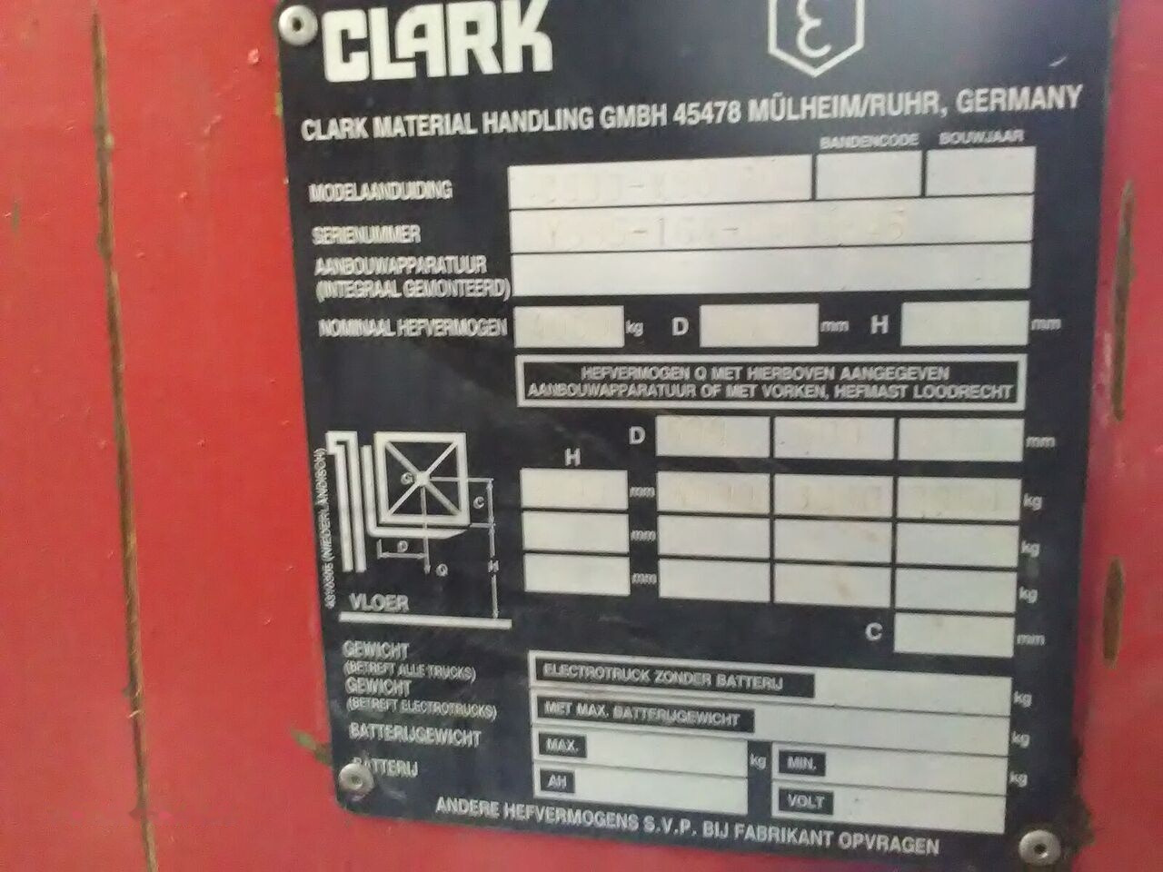 Diesel forklift Clark 4.0: picture 7