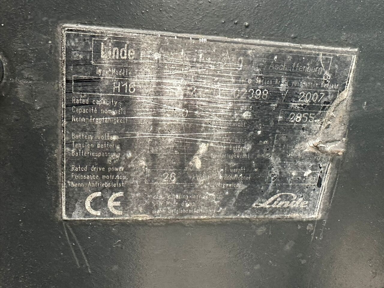 Diesel forklift Linde H16D: picture 10