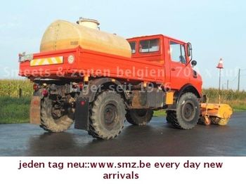 Unimog 1250 L + kehrmachine +tank  - Road sweeper