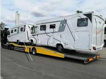 Autotransporter semi-trailer EGYEDI Lakókocsi szállító nyerges pót