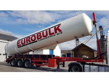 Tank semi-trailer for transportation of silos Benalu Silo Tipper Hydraulic 62m3 2000 year: picture 1