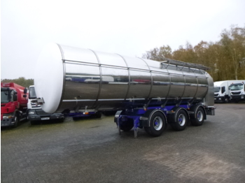 Tank semi-trailer for transportation of food Burg Food (milk) tank inox 36 m3 / 1 comp + pump / hose reel: picture 1