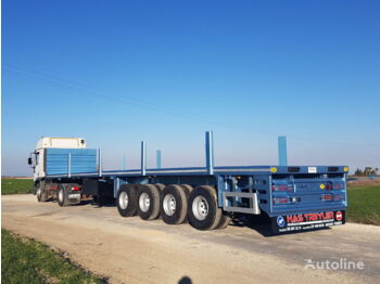 Alamen Flatbed Semi Trailer for sale (from Manufacturer Company) - Container transporter/ Swap body semi-trailer
