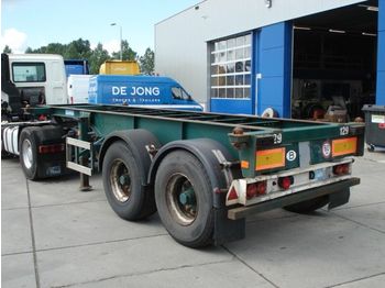 Flandria 20 ft steel- ABS - Container transporter/ Swap body semi-trailer