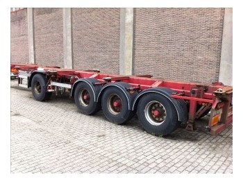 Container transporter/ Swap body semi-trailer DTEC CONTAINER CHASSIS DEELBAAR 4-AS: picture 1