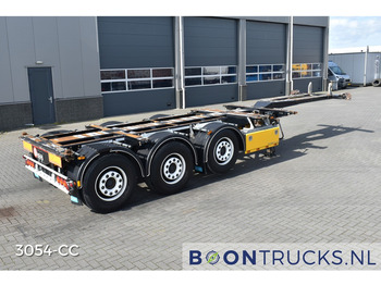 Container transporter/ Swap body semi-trailer D-Tec FLEXITRAILER HD | 2x20-30-40-45ft HC * STEERING AXLE * 3x EXTENDABLE * MB / DISC: picture 1