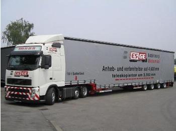 Low loader semi-trailer for transportation of heavy machinery Dinkel 4-Achs-MEGA-Satteltieflader - verbreiterbar: picture 1