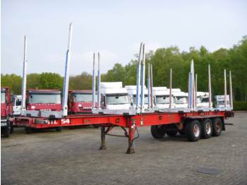 Dennison 3-axle wood trailer 13.6 m - Dropside/ Flatbed semi-trailer