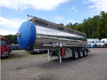 Tank semi-trailer for transportation of chemicals Feldbinder Chemical tank inox 30 m3 / 1 comp: picture 1