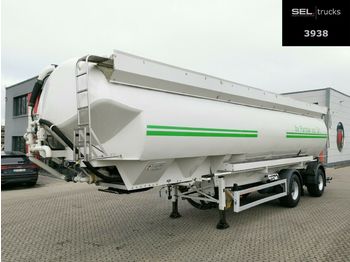Tank semi-trailer for transportation of silos Feldbinder EUT 52.2 / 52 m3 / 7 Kammern / Lenkachse: picture 1