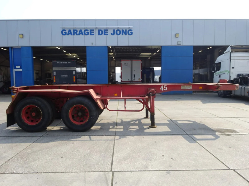 Container transporter/ Swap body semi-trailer Flandria 20 FT Container Chassis / Steel Suspension / Double Tyres: picture 8
