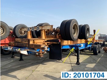 Container transporter/ Swap body semi-trailer Fruehauf Skelet 2 x 20-30-40 ft: picture 1