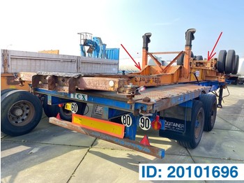 Container transporter/ Swap body semi-trailer Fruehauf Skelet 2 x 20-40 ft: picture 1