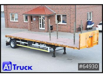 Dropside/ Flatbed semi-trailer H&w - 1.Achs, Lenkachse, Pritsche,: picture 1