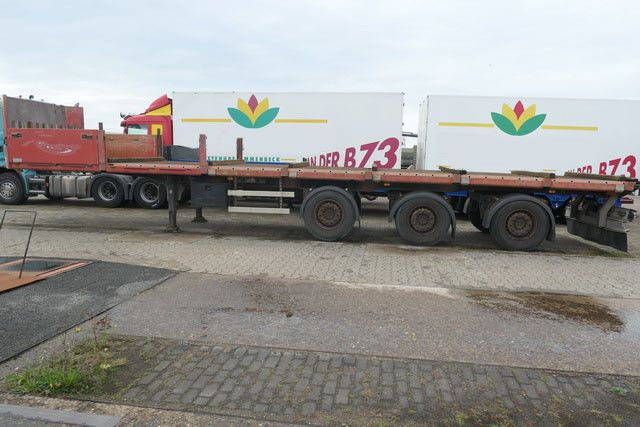 Dropside/ Flatbed semi-trailer Kaiser SA 35, gelenkt, Pritsche, 12,8mtr. lang, Luftf.: picture 3