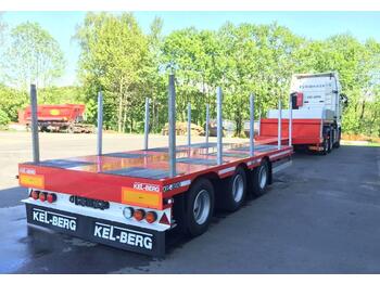 Dropside/ Flatbed semi-trailer Kel-Berg KRANBIL-SEMI S600 H UTTREKK 10,30M TRIDEC styring: picture 1