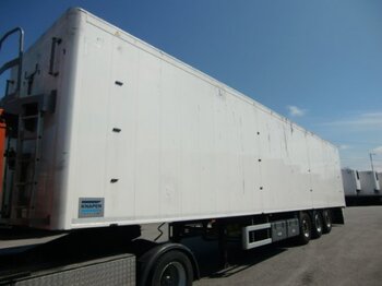 Walking floor semi-trailer Knapen K100 Schubboden 92cm³, Rollplane, SAF Achsen: picture 1