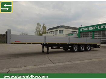 New Dropside/ Flatbed semi-trailer Kögel Baustofftrailer 80 cm Bordwände, SAF  Achsen: picture 1
