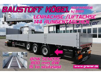 Dropside/ Flatbed semi-trailer KÖGEL SN