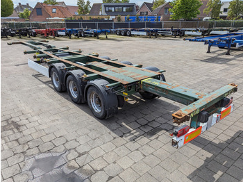 Container transporter/ Swap body semi-trailer Krone SD 27 3-Assen BPW - RearSlider - DrumBrakes - 5280kg (O1852): picture 5