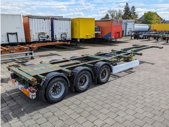 Container transporter/ Swap body semi-trailer Krone SD 27 3-Assen BPW - RearSlider - DrumBrakes - 5280kg (O1852): picture 4