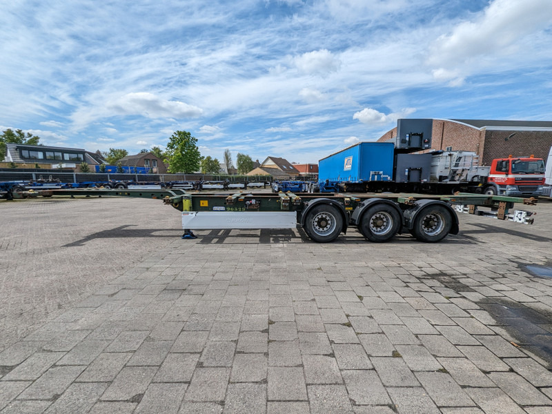 Container transporter/ Swap body semi-trailer Krone SD 27 3-Assen BPW - RearSlider - DrumBrakes - 5280kg (O1852): picture 16