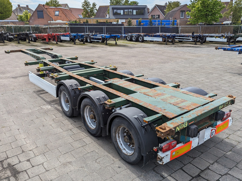 Container transporter/ Swap body semi-trailer Krone SD 27 3-Assen BPW - RearSlider - DrumBrakes - 5280kg (O1852): picture 3