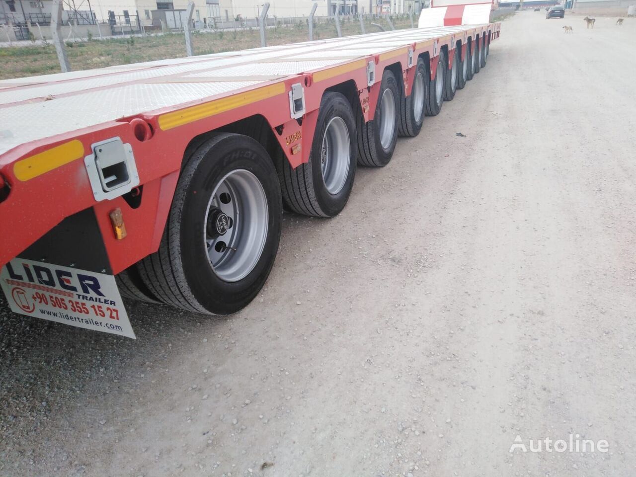 New Low loader semi-trailer LIDER 2024 model 150 Tons capacity Lowbed semi trailer: picture 12