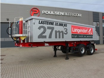 Tipper semi-trailer Langendorf 2-axle 27m3 tiptrailer: picture 1